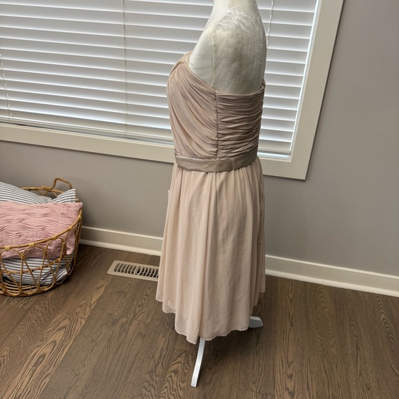 DESSY COLLECTION Nude Strapless Dress Bridesmaid Prom - Picture 5 of 10
